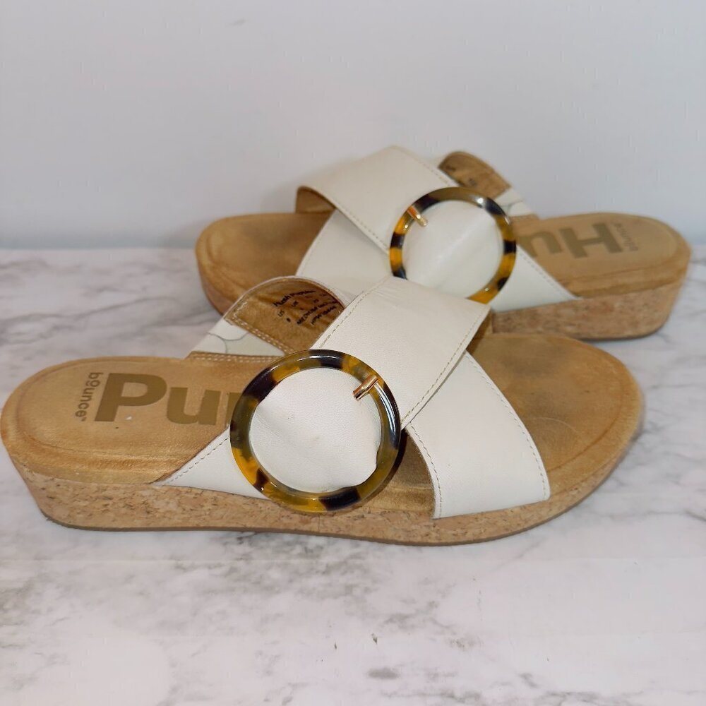 Hush Puppies Women's June Platform White Slip On Sandals size US 8 - Picture 2 of 8